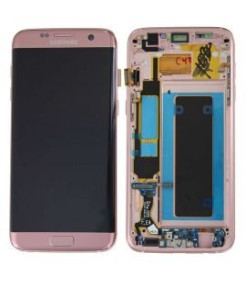 ECRÃ COMPATIVEL OLED PARA SAMSUNG S7 EDGE SM-C935F PRATA COM FRAME