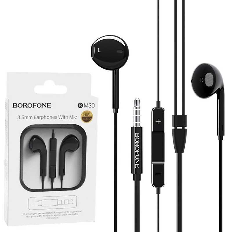 AURICULARES COM MICRO PRETOS BORFONE (BM30)