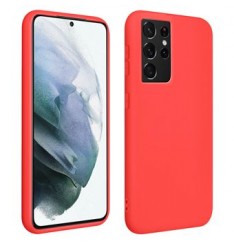 CAPA GALAXY S21 ULTRA VERMELHA