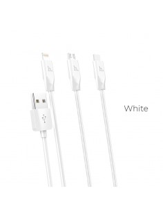 HOCO KABEL USB SPEED TYP C X1 RAPID BIALY 1 METRO