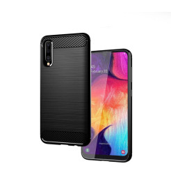 CAPA FORCELL CARBON SAM GALAXY A50 PRETO