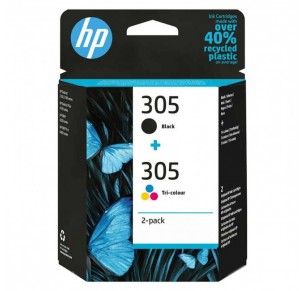 PACK TINTEIROS 305 PRETO/COR 6ZD17A 120/100PG