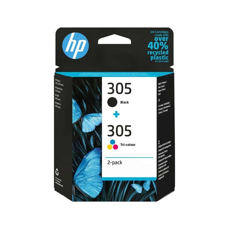 PACK TINTEIROS 305 PRETO/COR 6ZD17A 120/100PG