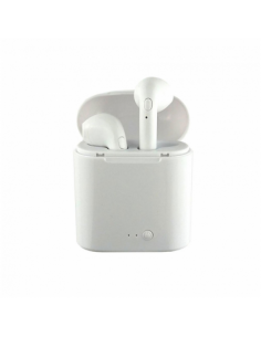 Mini Auriculares Bluetooth i7S Brancos (IOS/Android)