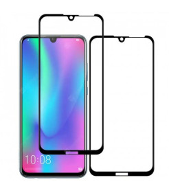 PELÍCULA DE VIDRO TEMPERADO PRETA PARA HUAWEI Y7 Pro 2019