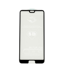5D Full Glue Tempered Glass - Huawei P20 black