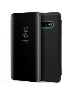 CLEAR VIEW CAPA SAMSUNG S10 PLUS PRETA