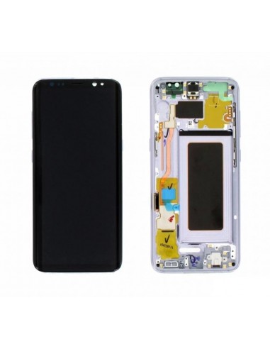 TOUCHSCREEN C/ ARO E DISPLAY SAMSUNG GALAXY S8 PLUS SM-G955F PRETO ORIGINAL (GH97-20470A)