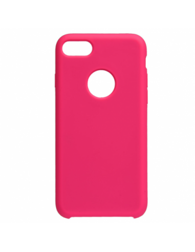 CAPA PARA IPHONE 7/8 ROSA COM ENTRADA PARA LOGO
