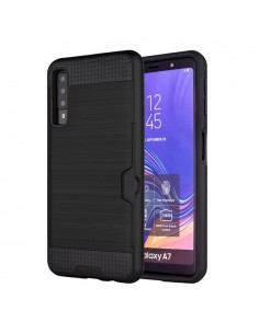 FUTERAL FORCELL SILICONE SAM GALAXY A7 2018 PRETO