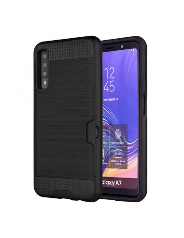 FUTERAL FORCELL SILICONE SAM GALAXY A7 2018 PRETO