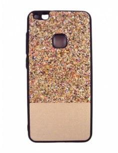 CAPA FUTERAL ELECTRO JELLY HUAWEI P10 LITE DOURADO