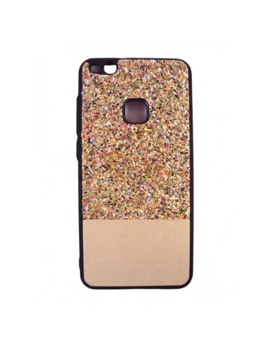 CAPA FUTERAL ELECTRO JELLY HUAWEI P10 LITE DOURADO