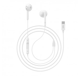 AURICULAR USB C HOCO L10 BRANCO