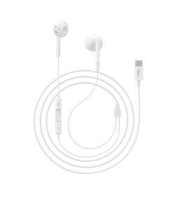 AURICULAR USB C HOCO L10 BRANCO