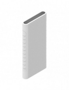 Capa de silicone Xiaomi Mi Power Bank 3 10000 mAh (Branco)