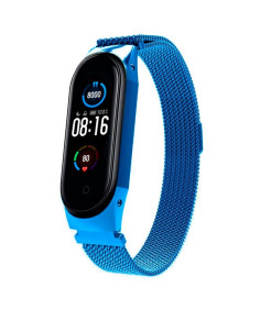 Pulseira Xiaomi Mi Smart Band 7 / Mi Smart Band 6 / Mi Band 5 / Amazfit Band 5 Milanesa Ímã (Azul escuro)