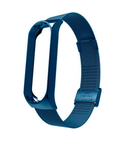 Pulseira Xiaomi Mi Smart Band 7 / Mi Smart Band 6 / Mi Band 5 / Amazfit Band 5 Milanesa Clip (Azul escuro)