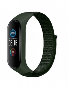 Pulseira Xiaomi Mi Smart Band 7 / Mi Smart Band 6 / Mi Band 5 / Amazfit Band 5 Nylon (Verde)