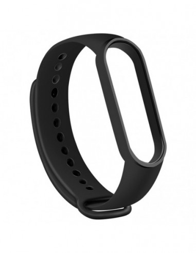 Pulseira Xiaomi Mi Smart Band 7 / Mi Smart Band 6 / Mi Band 5 / Amazfit Band 5 Silicone (Preto)