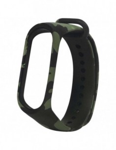 Pulseira Xiaomi Mi Smart Band 7 / Mi Smart Band 6 / Mi Band 5 / Amazfit Band 5 Camuflagem (Verde)