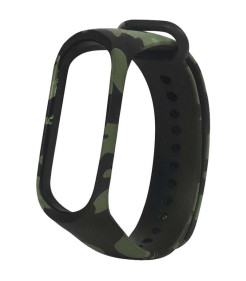 Pulseira Xiaomi Mi Smart Band 7 / Mi Smart Band 6 / Mi Band 5 / Amazfit Band 5 Camuflagem (Verde)