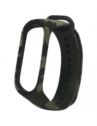 Pulseira Xiaomi Mi Smart Band 7 / Mi Smart Band 6 / Mi Band 5 / Amazfit Band 5 Camuflagem (Verde)