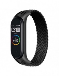 Pulseira Xiaomi Mi Smart Band 7 / Mi Smart Band 6 / Mi Band 5 / Amazfit Band 5 TPU Uni Color S (Preto)