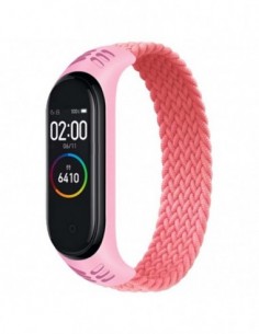 Pulseira Xiaomi Mi Smart Band 7 / Mi Smart Band 6 / Mi Band 5 / Amazfit Band 5 TPU Uni Color L (Rosa)