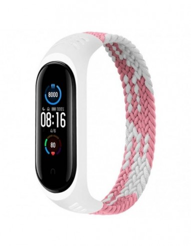 Pulseira Xiaomi Mi Smart Band 7 / Mi Smart Band 6 / Mi Band 5 / Amazfit Band 5 TPU Dual Color L (Rosa)