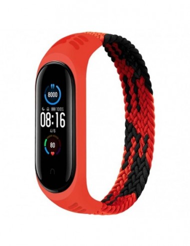 Pulseira Xiaomi Mi Smart Band 7 / Mi Smart Band 6 / Mi Band 5 / Amazfit Band 5 TPU Dual Color L (Vermelho)