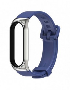 Pulseira Xiaomi Mi Smart Band 7 / Mi Smart Band 6 / Mi Band 5 / Amazfit Band 5 Metal-Gel (Azul)