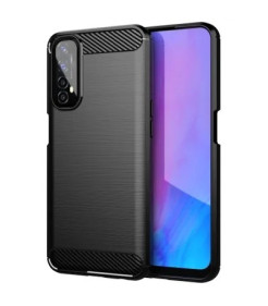CAPA CARBON REALME C21 PRETA