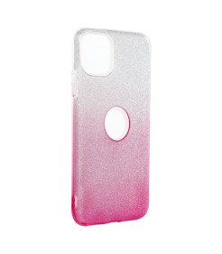 CAPA FORCELL SHINING PARA IPHONE 11 PRO MAX (6.5) CLEAR/PINK