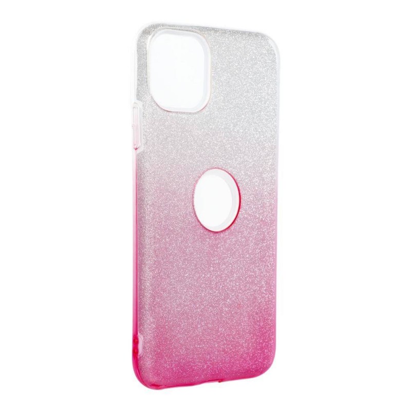 CAPA FORCELL SHINING PARA IPHONE 11 PRO MAX (6.5) CLEAR/PINK
