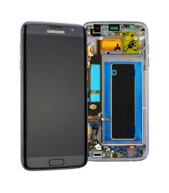 TOUCHSCREEN C/ ARO E DISPLAY SAMSUNG GALAXY S7 EDGE, SM-G935F DOURADO ORIGINAL (GH97-18533C)