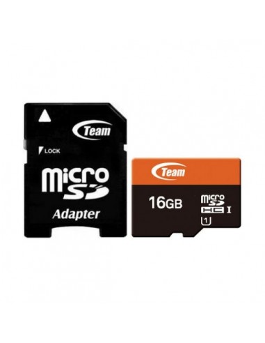 MICROSD TEAM GROUP 16GB CLASS 10 80MB/S C ADAPT