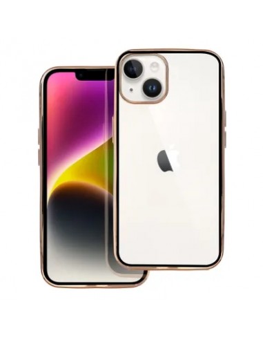 CAPA IPHONE 14 LUX PRETO/GOLD