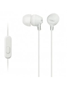 AURICULARES SONY MDR-EX15AP COM MICRO BRANCO