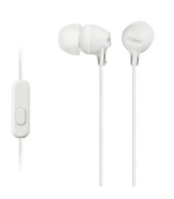 AURICULARES SONY MDR-EX15AP COM MICRO BRANCO