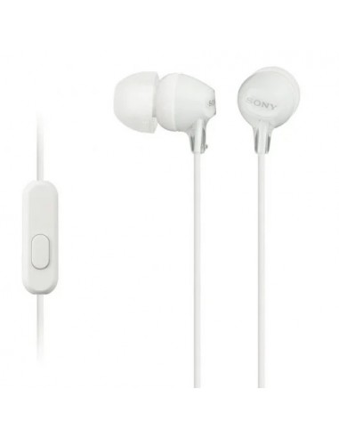 AURICULARES SONY MDR-EX15AP COM MICRO BRANCO