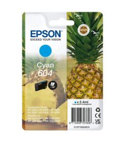 TINTEIRO EPSON 604 AZUL ORIGINAL SÉRIE ANANÁS
