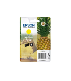 TINTEIRO EPSON 604 AMARELO ORIGINAL SÉRIE ANANÁS