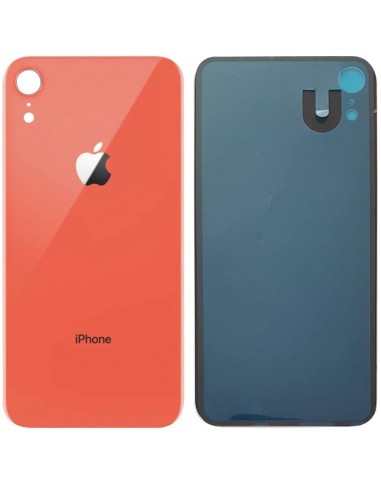 TAMPA TRASEIRA VIDRO IPHONE XR CORAL COMPATIVEL