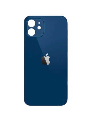 TAMPA TRASEIRA VIDRO IPHONE 12 AZUL COMPATIVEL