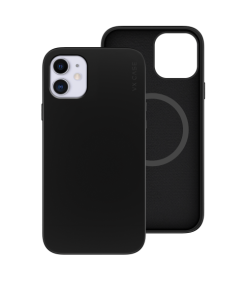 CAPA IPHONE 11 MAG SAFE CABEDAL PRETA
