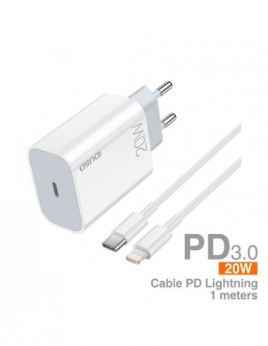 CARREGADOR TECHONETECH PD 20W LIGHTNING