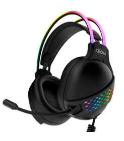 AUSCULTADOR KROM KLAIM RGB GAMING PRETO