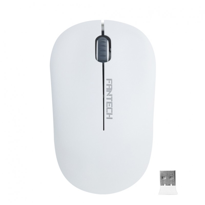 RATO FANTECH OFFICE WIRELESS W188 BRANCO