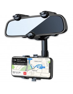 CAR REARVIEW MIRROR PHONE HOLDER